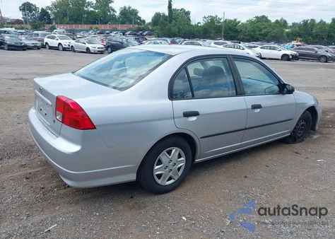 2004 Honda Civic Vp from USA, damaged, VIN 2HGES16374H621326